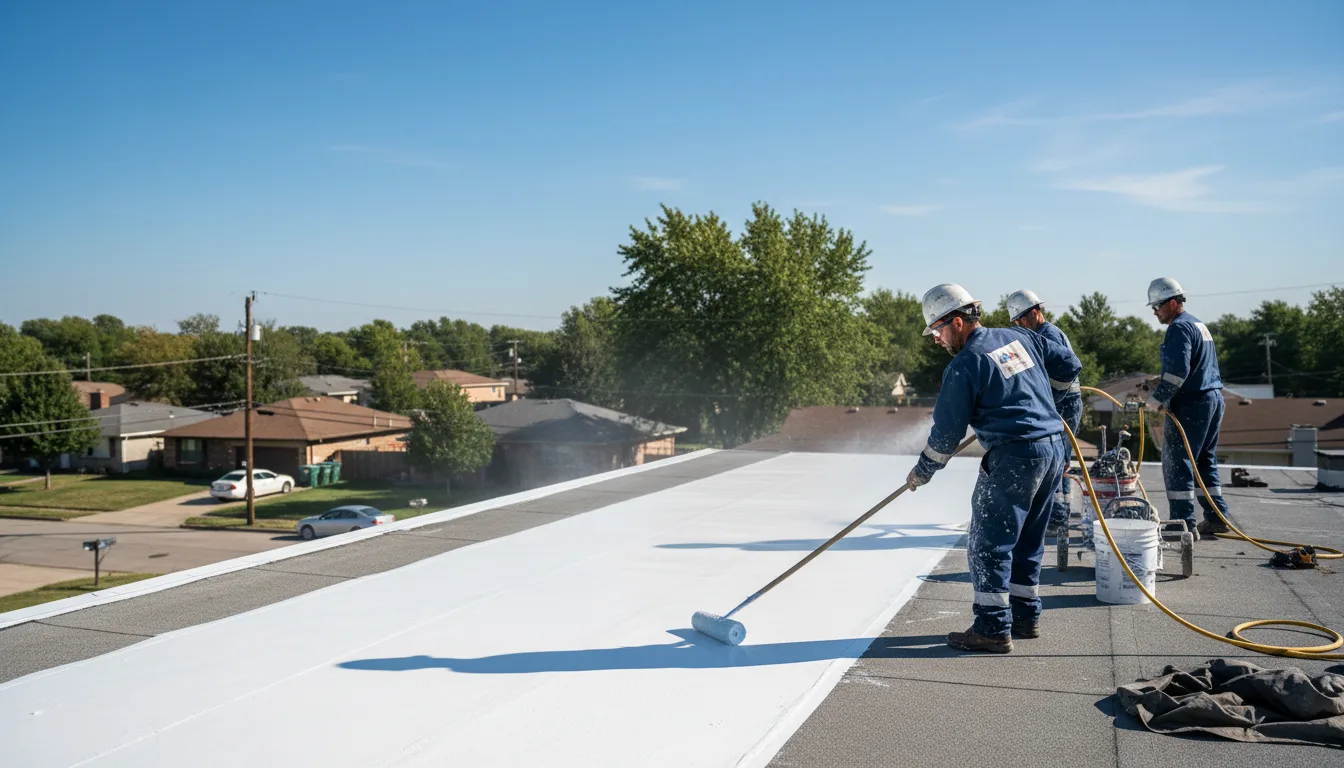Commercial roof coating in Sterling, VA near me